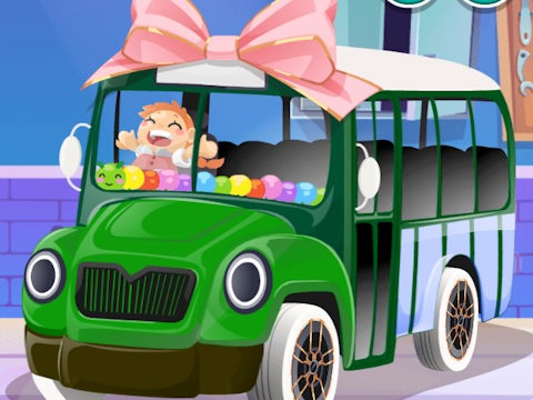 ゲーム装飾：スクールバス オンライン