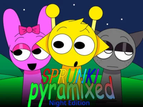 ゲームSprunki Pyramixed：Night Edition オンライン