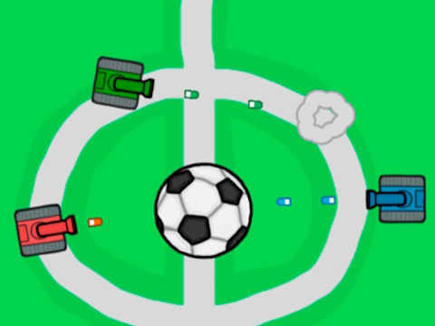 ゲームタンクサッカーバトル1 2 3 4プレーヤー オンライン