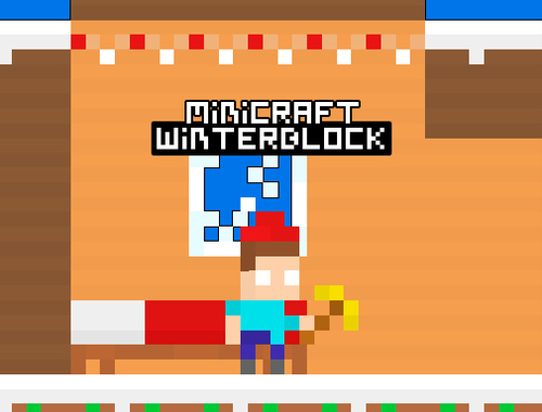 ゲームミニクラフトウィンターブロック オンライン