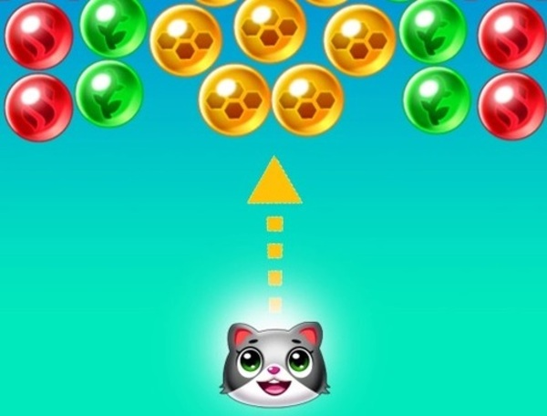 ゲームキャッツバブルシューターを保存します オンライン
