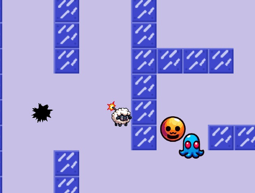 ゲームBaa-Bomb迷路 オンライン