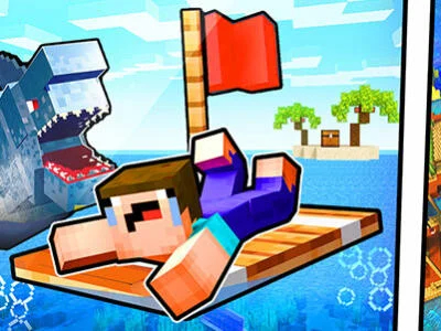 ゲームNoob Raft：海の生存 オンライン
