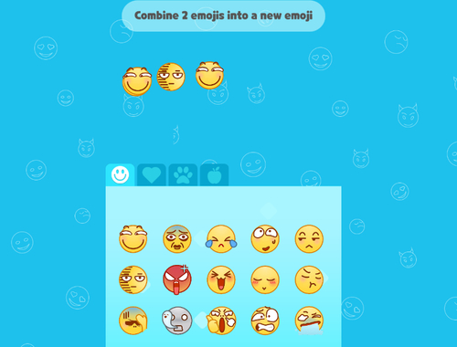 ゲーム絵文字は楽しいモジを融合します オンライン