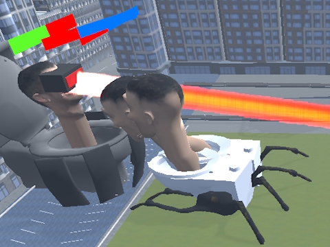ゲームトイレスキブファイトをマージします オンライン