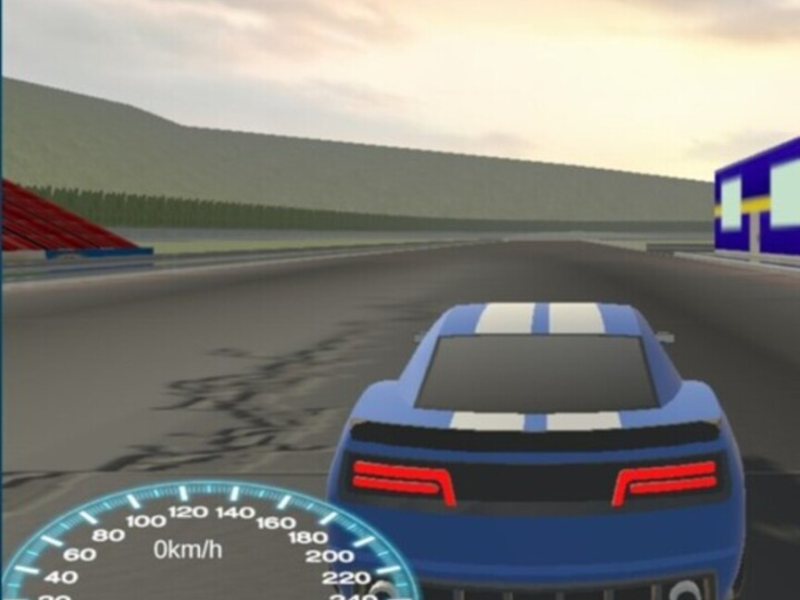 ゲーム青い車を運転します オンライン