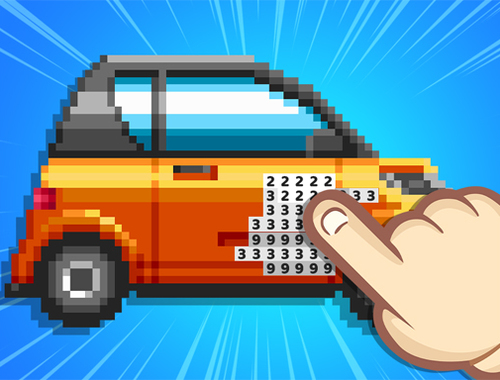 ゲーム数字で楽しい色をピクセル オンライン