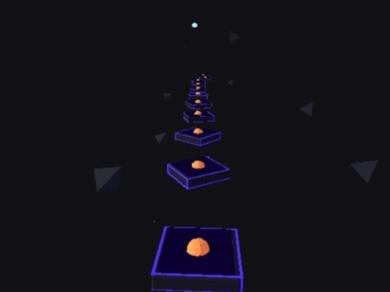 ゲームタイルはボール音楽をホップします オンライン