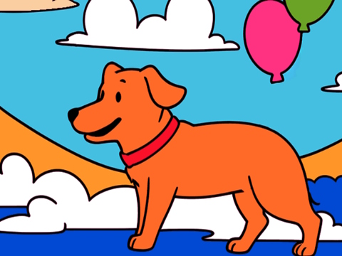 ゲームコードによる色：黄色の犬 オンライン