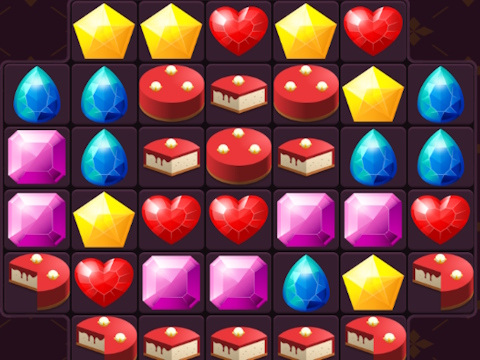 ゲーム光沢のある宝石 オンライン