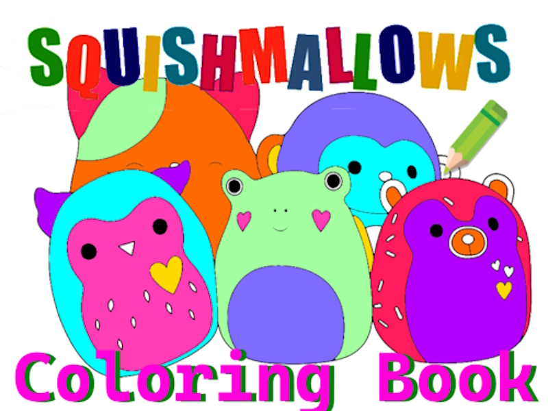 ゲームSquishmallowの塗り絵オンライン