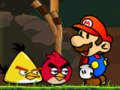 ゲームマリオ対怒っている鳥 オンライン