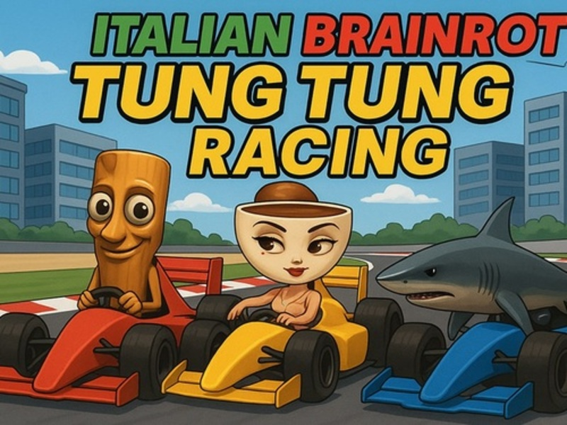ゲームイタリアのBrainrot Tung Tung Racingオンライン