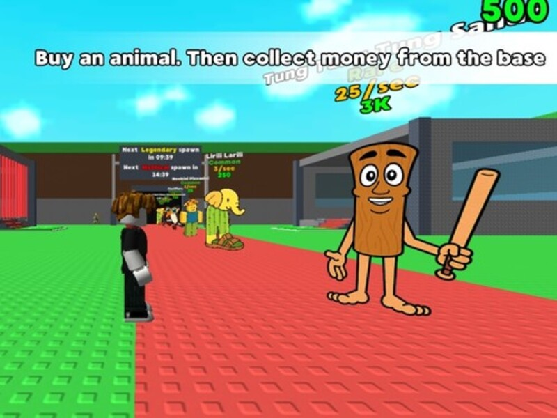 ゲームRoblox：Brainrotを盗みますオンライン