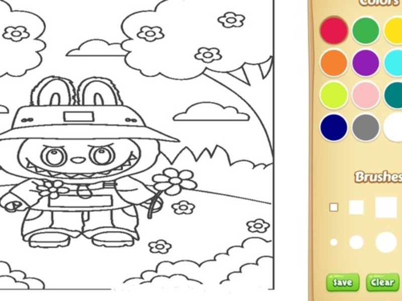 ゲーム子供のためのラブブの塗り絵オンライン