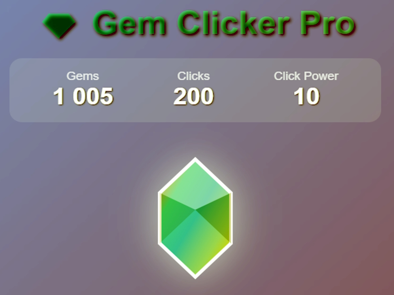 ゲームGem Clicker Proオンライン