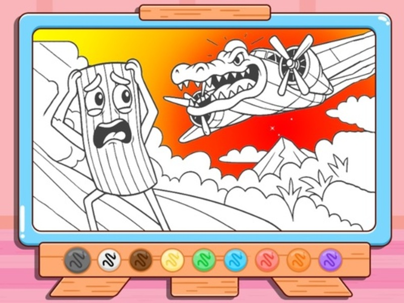 ゲーム塗り絵：Bombardino Crocodiloオンライン