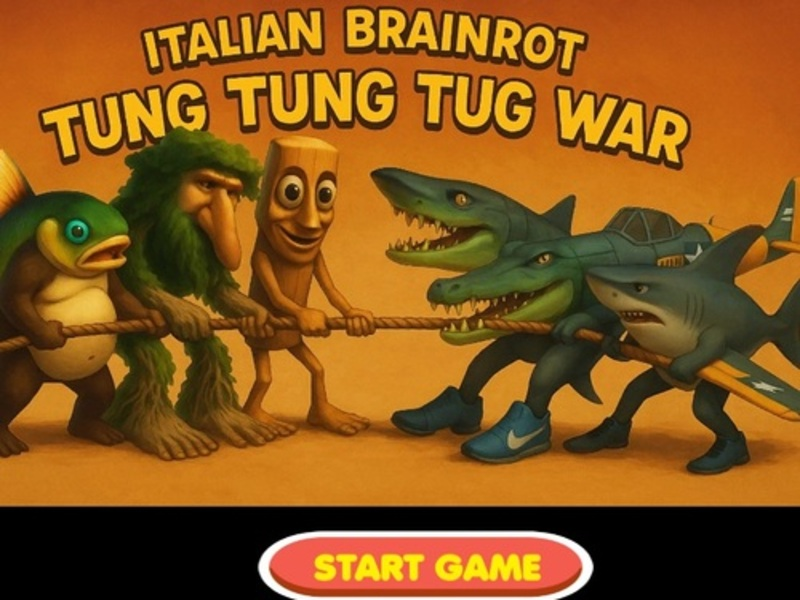 ゲームイタリアのブレインロットTung Tung Tug Warオンライン