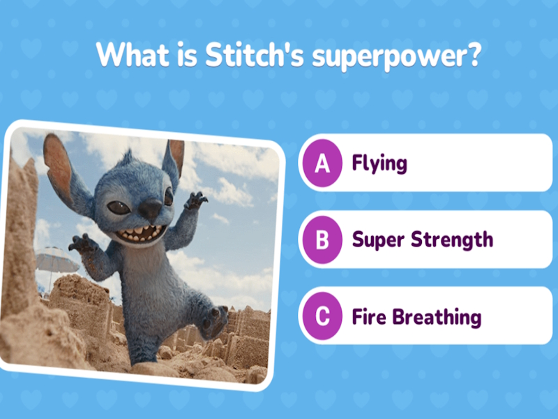 ゲームLilo＆Stitch Quiz Challengeオンライン