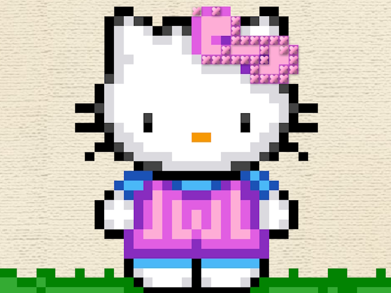 ゲームハローキティクロスステッチオンライン