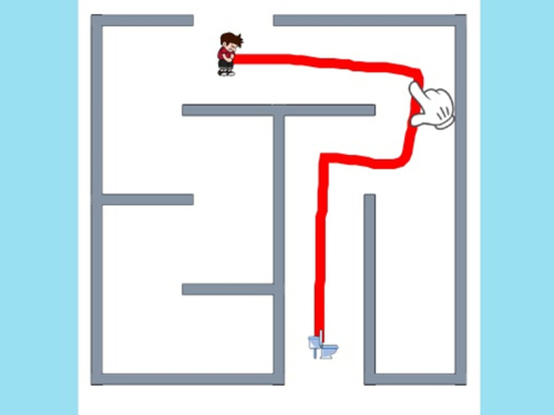 ゲーム迷路脱出トイレラッシュオンライン