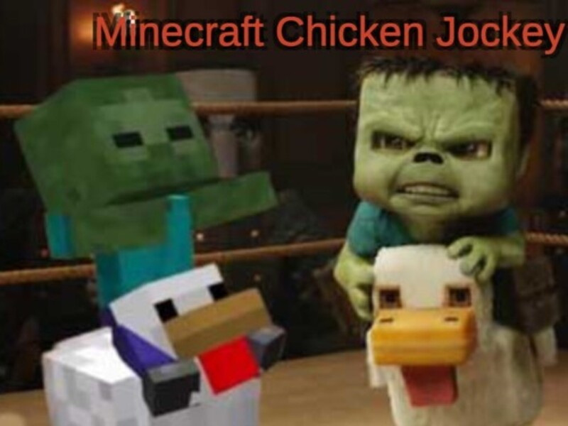 ゲームミネクラフトチキンジョッキーオンライン